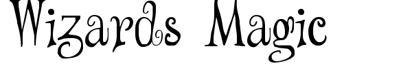 Wizards Magic font preview